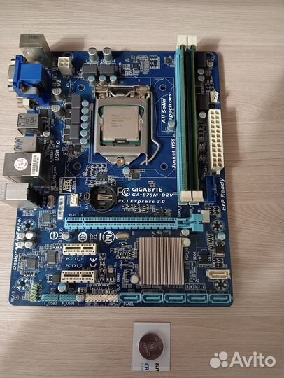 Комплект (мат плата\ram-4gb\core i3 3220)