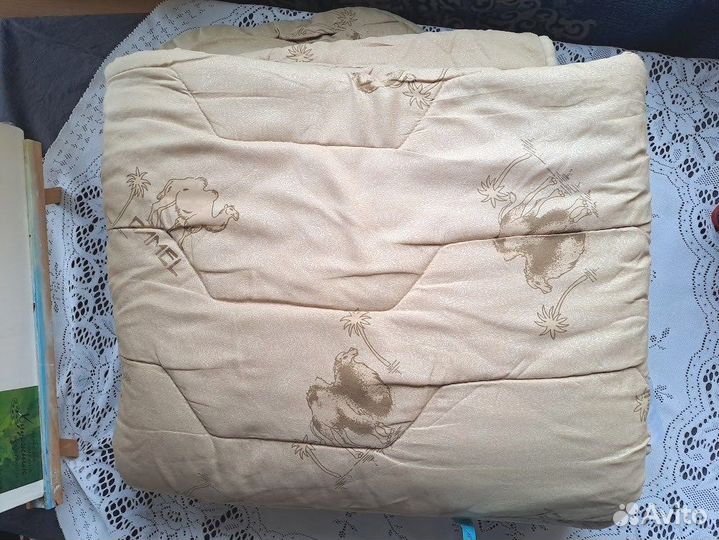 Одеяло верблюжье 200х205 подушка 70х70 б/у