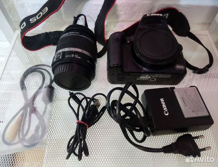 Фотоаппарат Canon EOS 450D kit 18-55mm + сумка