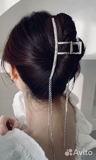 Металлический крабик для волос заколка