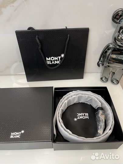Мужской кожаный ремень Mont Blanc