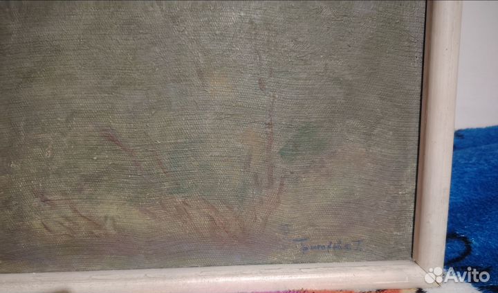 Картина маслом на холсте старинная