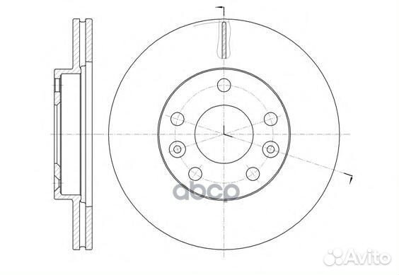 61478.10 диск тормозной передний вентилир Rena