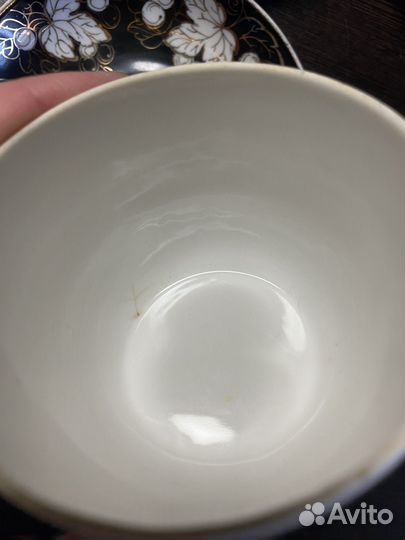 Чайный сервиз Вербилки Виноград на черном