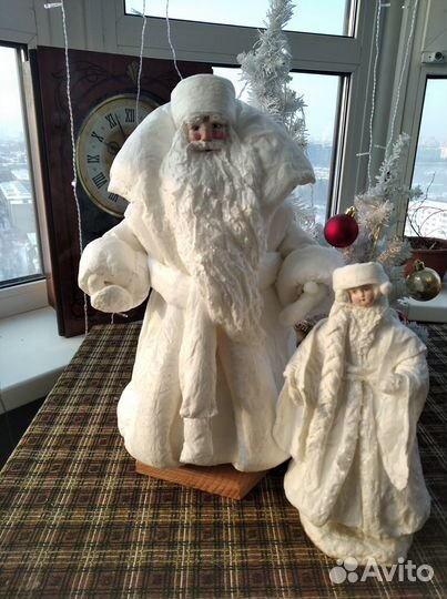 Ватный дед Мороз и Снегурочка