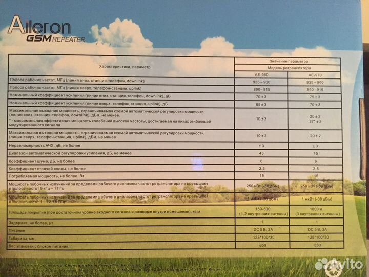 Репитер gsm 900 усилитель сотовой связи 3G