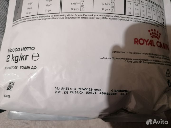 Корм для кошек royal canin Gastrointestinal Гастро