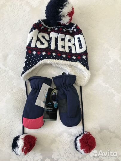 Шапка, варежки