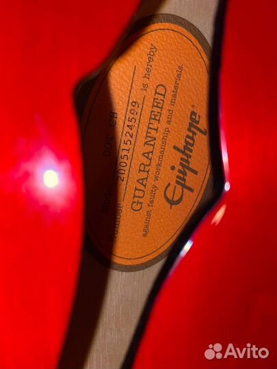 Гитара Epiphone Dot полуакустика