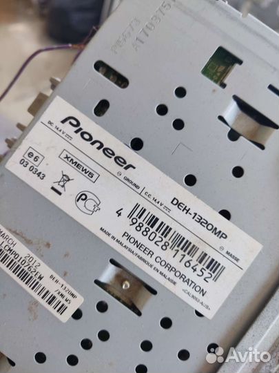 Магнитола pioneer deh-1320mp