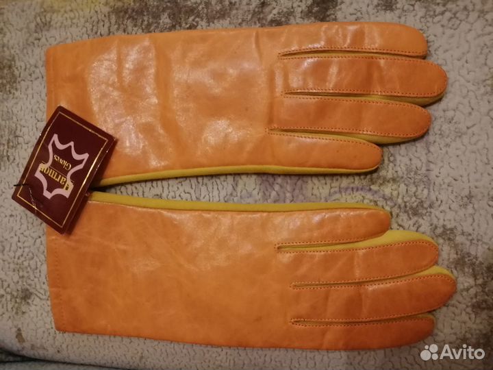 Перчатки кожаные 7 размер