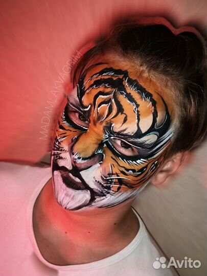 Аквагрим на праздник/Грим/Аквагрим 8 марта