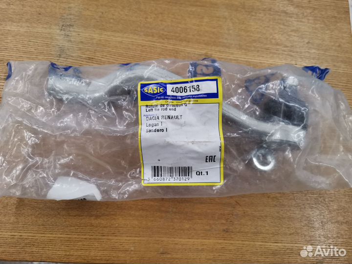 Рулевой наконечник левый sasic (Renault Logan)