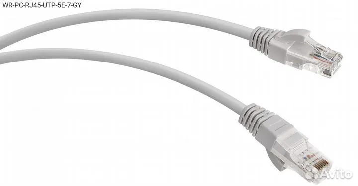 WR-PC-RJ45-UTP-5E-7-GY, Патч-корд WRline UTP кат