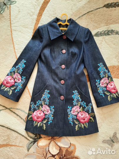 Джинсовое пальто