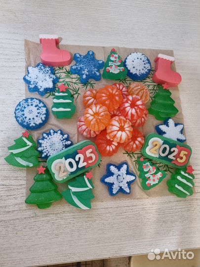 Новогоднее мыло