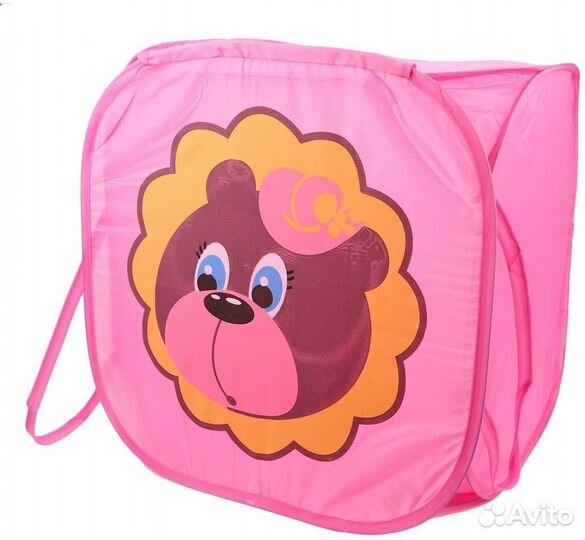 Корзина для хранения игрушек Мишка 45х45 см