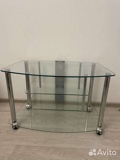 Стеклянная тумба под тв
