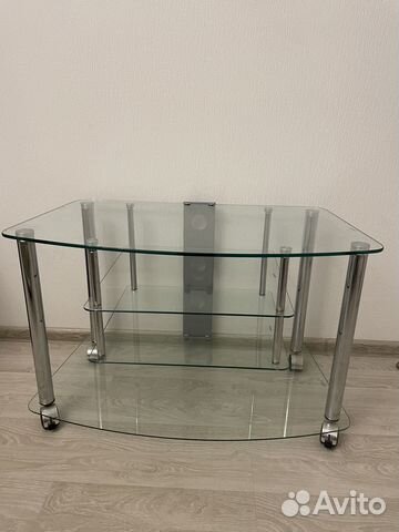 Стеклянная тумба под тв