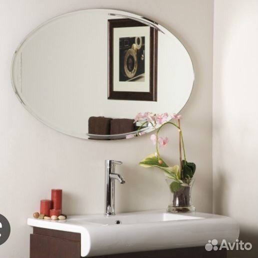 Зеркало овальное с фацетом