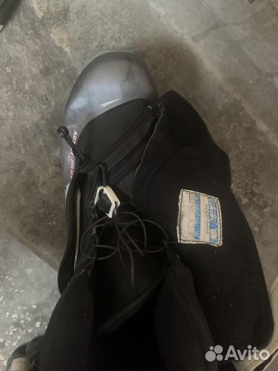 Ботинки коньковые солом+ крепления