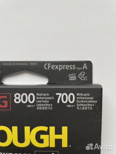 Карта памяти Sony CFexpress Type A Tough 80 Gb