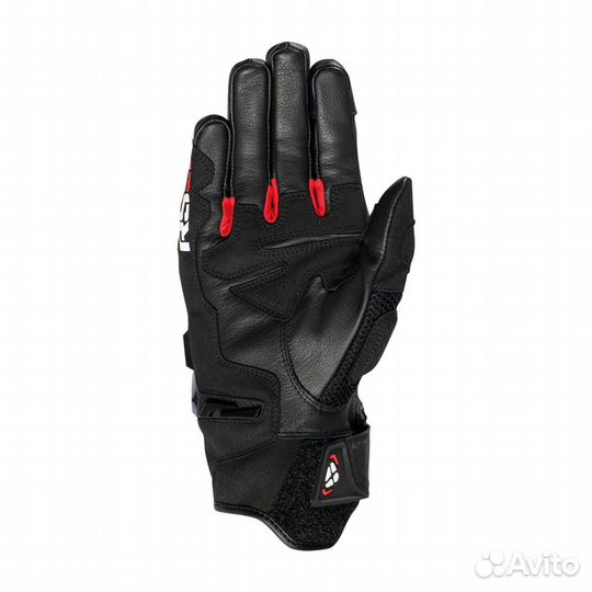 Motorradhandschuhe Ixon RS5 Air Schwarz-Rot Черный