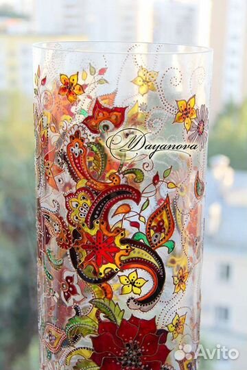 Ваза напольная ручной работы