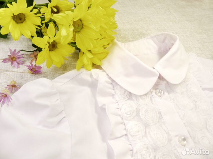 Нарядная школьная блузка (146)