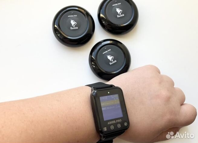 Премиальные кнопка вызова официанта и часы