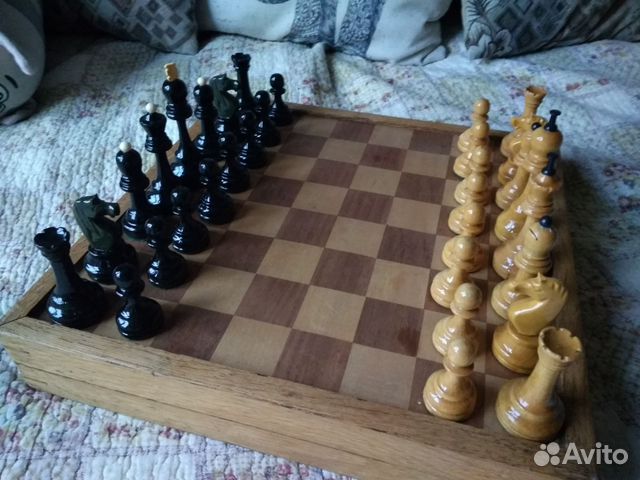 Шахматы деревянные 3 в одном старинные СССР купить в Санкт-Петербурге ...