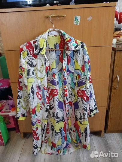 Рубашка удлиненная