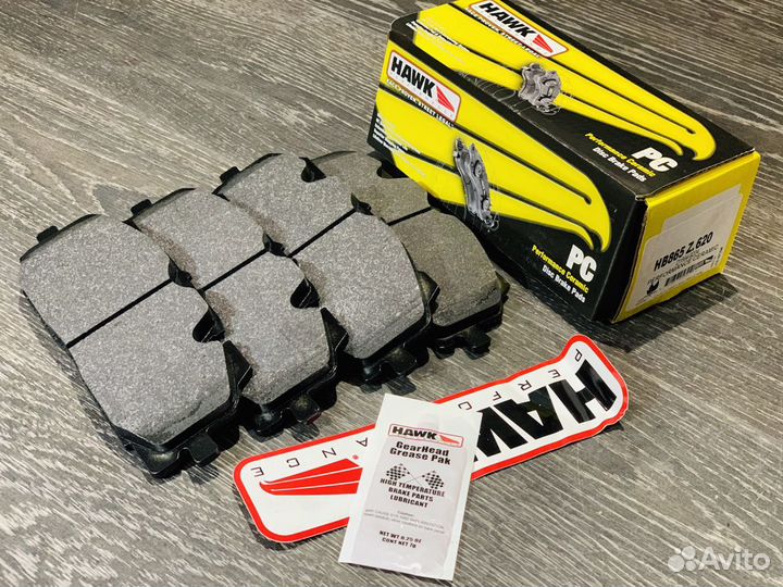 Колодки спорт hawk PC для audi Akebono 350