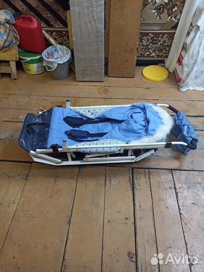 Детские санки коляска бу