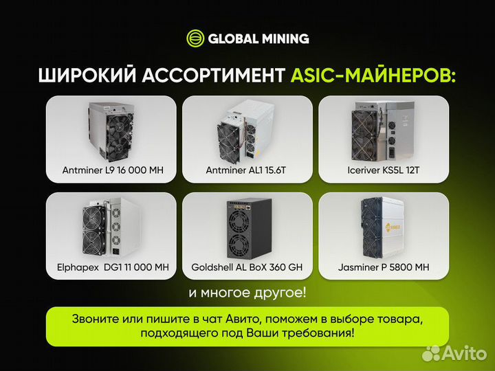 Whatsminer M63 334TH/s с гтд РФ