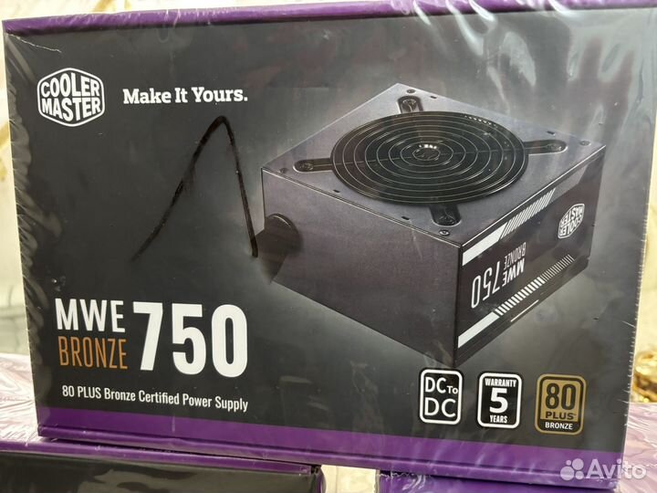 Блок питания 750w Cooler Master Bronze