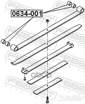Втулка сайлентблока isuzu NHR 1994-1998 0634-00