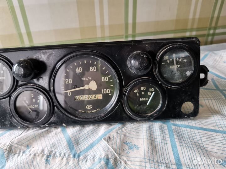 Приборная панель на газ новая