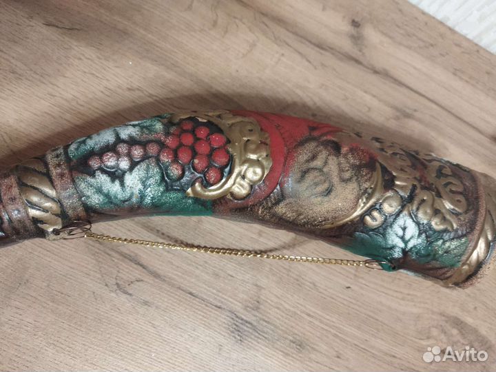 Сувенир из Грузии-Рог из глины