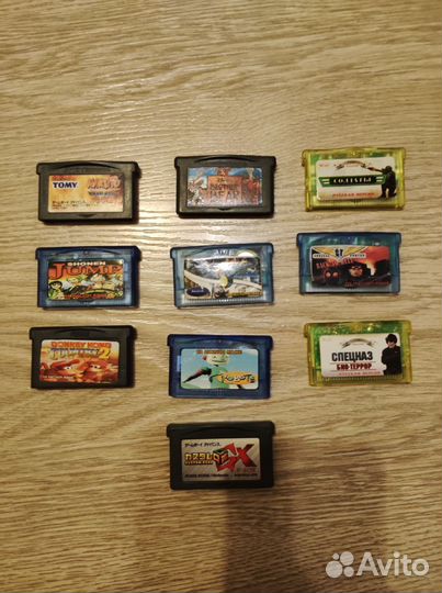 Картриджи для game boy advance SP