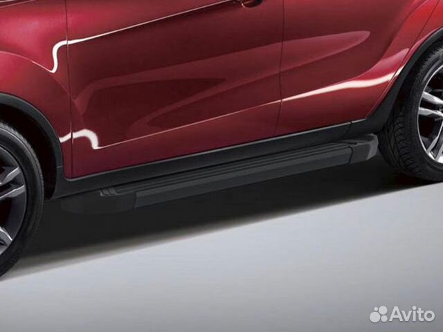 Подножки боковые пороги Hyundai Creta, 2015-2020 R