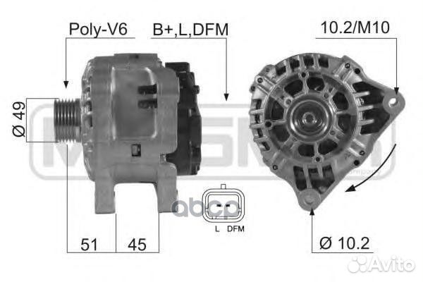 Генератор citroen/peugeot 90A 210545 Era