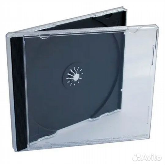 Футляры для CD дисков, на 1 диск, прозрачные и чё