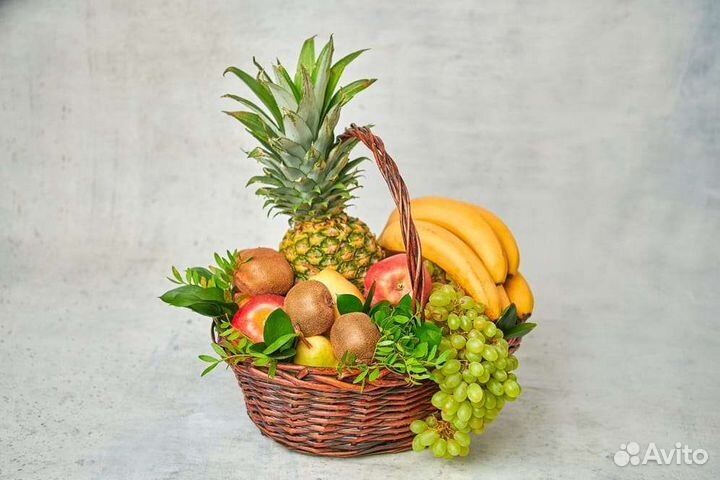 Подарочный набор, фруктовая корзина