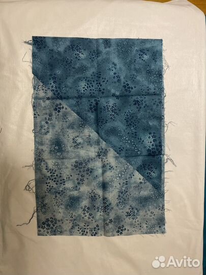 Набор тканей для рукоделия (синяя гамма)