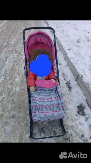 Коляска санки