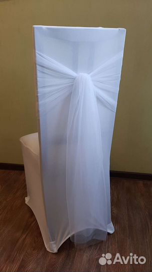 Банты на стулья из фатина