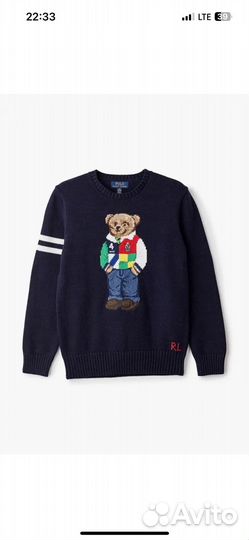 Polo ralph lauren bear свитер оригинал