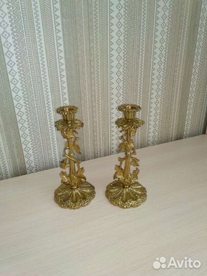 Подсвечник латунь бронза