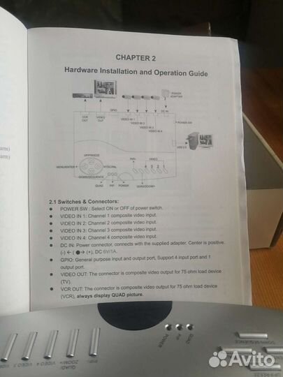 Видео регистратор на 4 канала